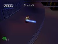 une photo d'Ã©cran de Star Wars Episode 1 - Jedi Power Battles sur Sony Playstation